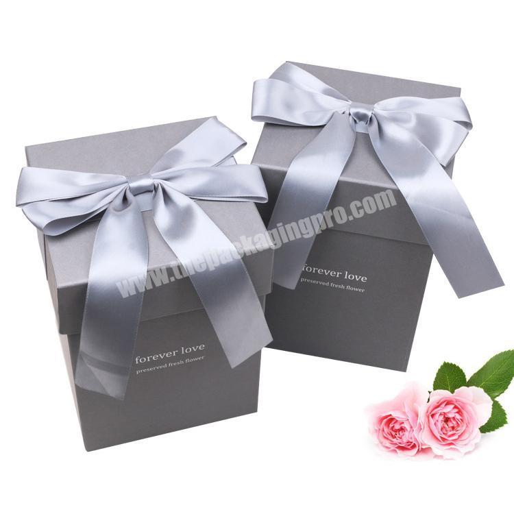 custom luxury ribbon gift packing box