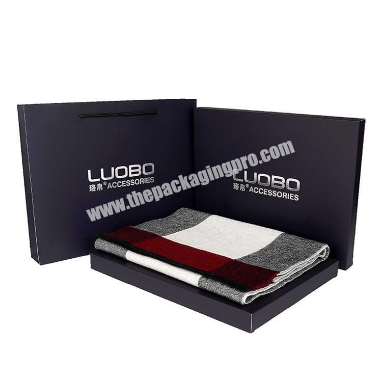custom luxury square packaging gift box scarf