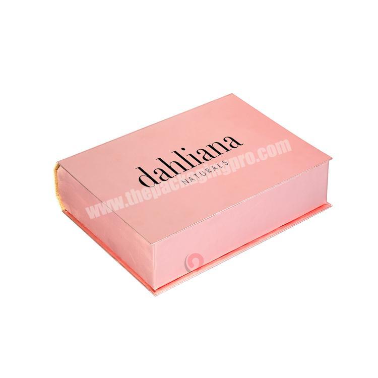custom packaging cosmetics cardboard book shaped box