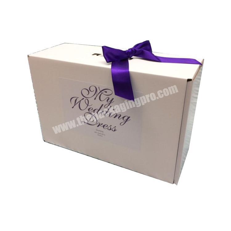 custom packaging wedding dress shipping box