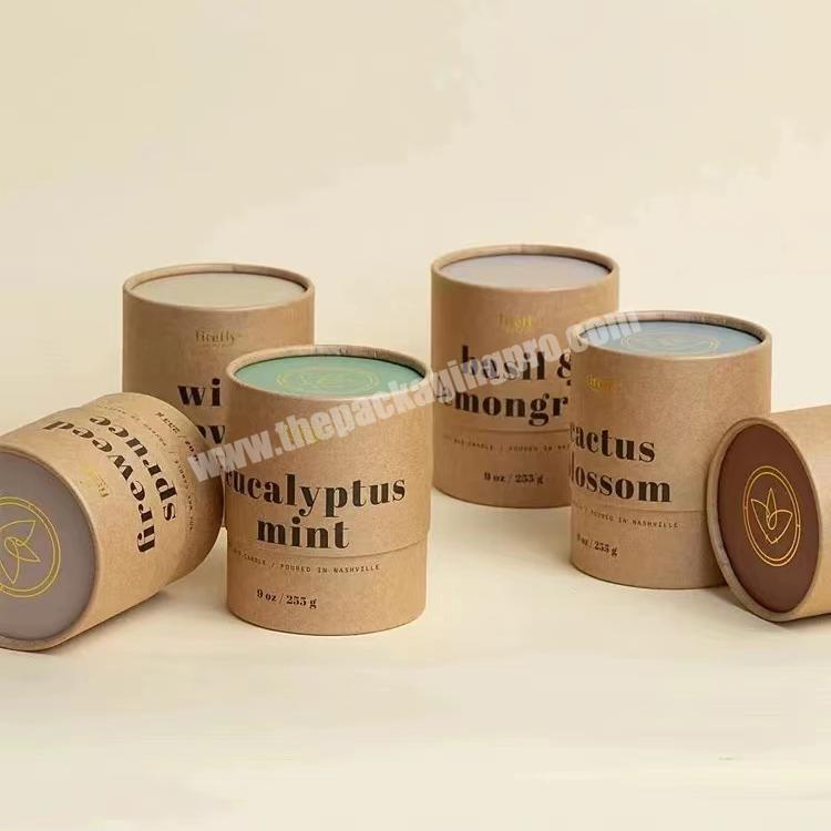 custom paper tube packaging Eco Friendly kraft paper tube luxury food grade tea packaging box
