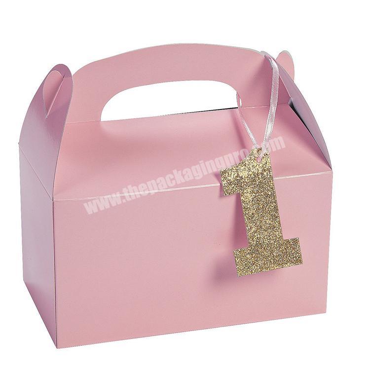 custom party handbag packaging treat boxes