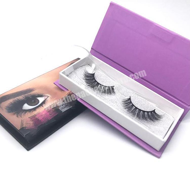 custom private label magnetic eyelash box packaging