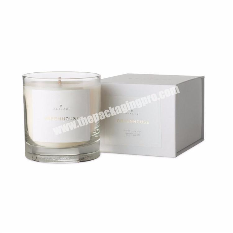 custom recycled rigid packaging luxury candle gift box