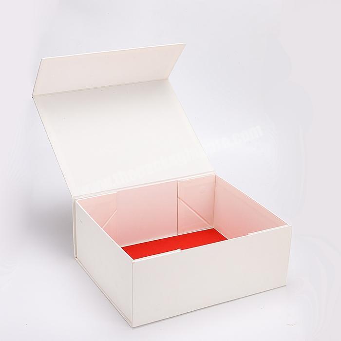 custom rigid paper magnetic closure cosmetics package beauty products luxury gift packing folding box manufacturer