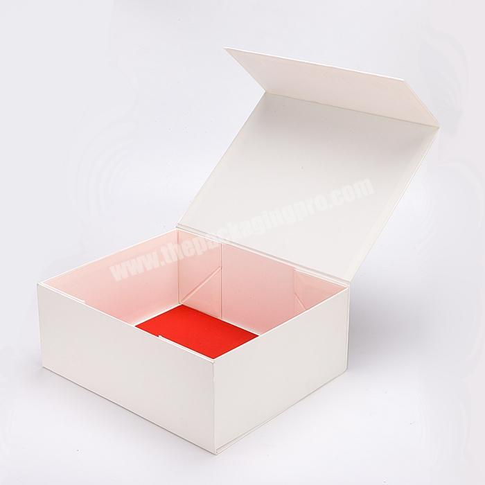 personalize custom rigid paper magnetic closure cosmetics package beauty products luxury gift packing folding box