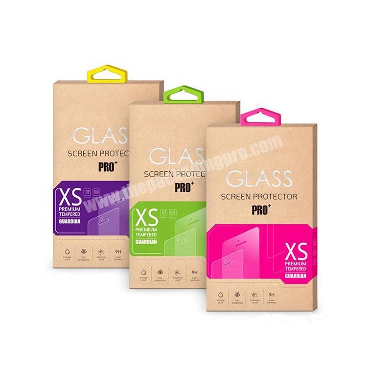 customized packaging mobile tempered glass box