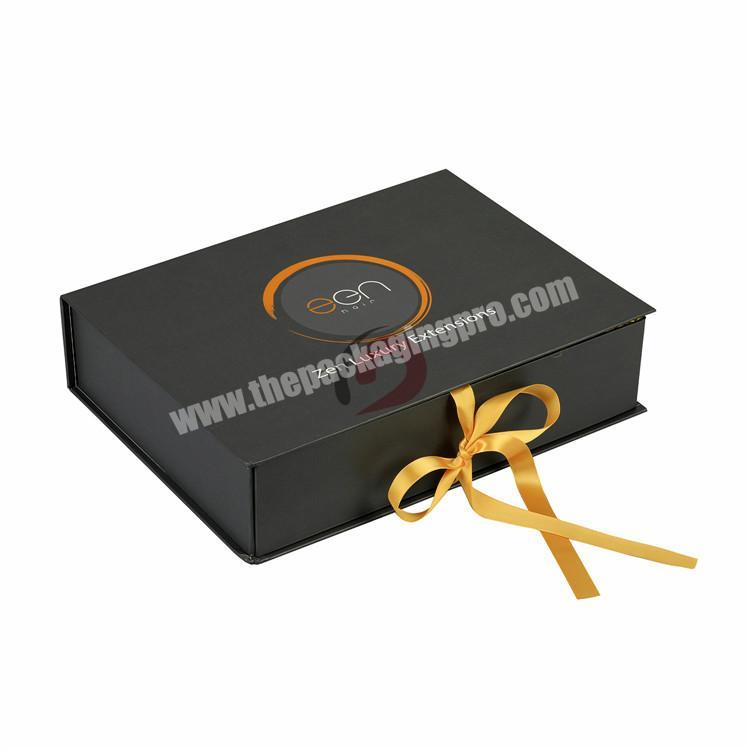 design custom hair gift package ribbon boxes