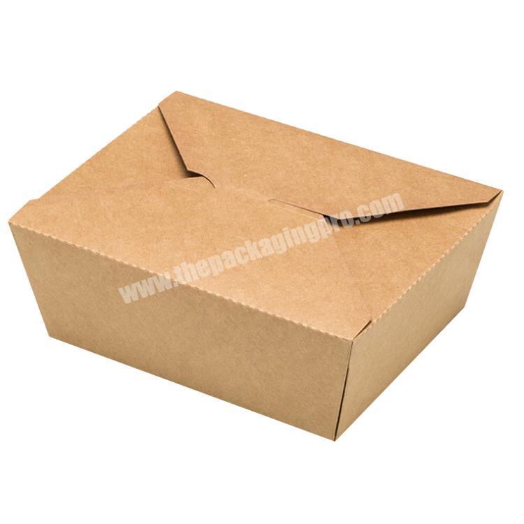 disposable paper takeaway food packaging box