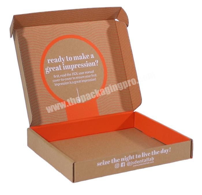 brown kraft paper apparel packaging recycled colored literature mailer box biodegradable shipping box