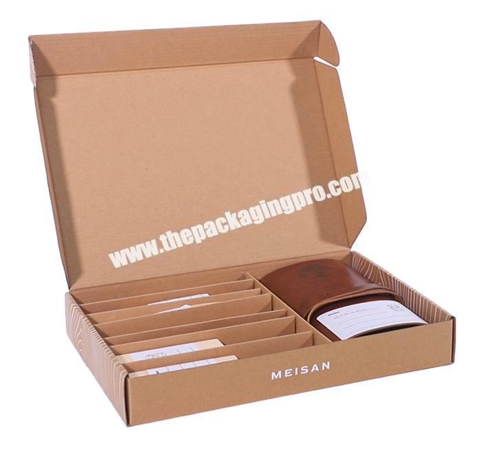 eco friendly natural color kraft mailing box brown postal mailer box kraft corrugated customize shipping box