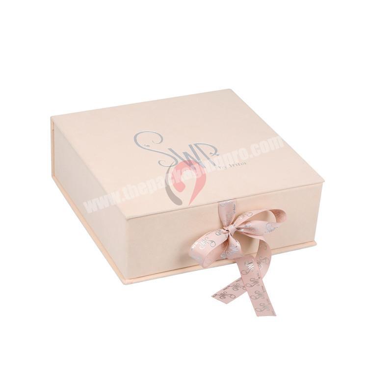 fancy pink baby paper packaging box for gift