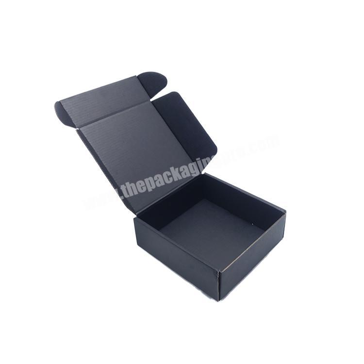 good price small corrugated matte black shipping boxes