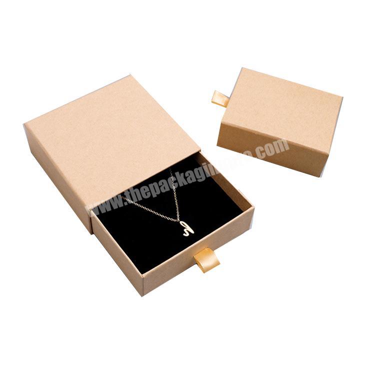 jewelry gift kraft paper box packaging