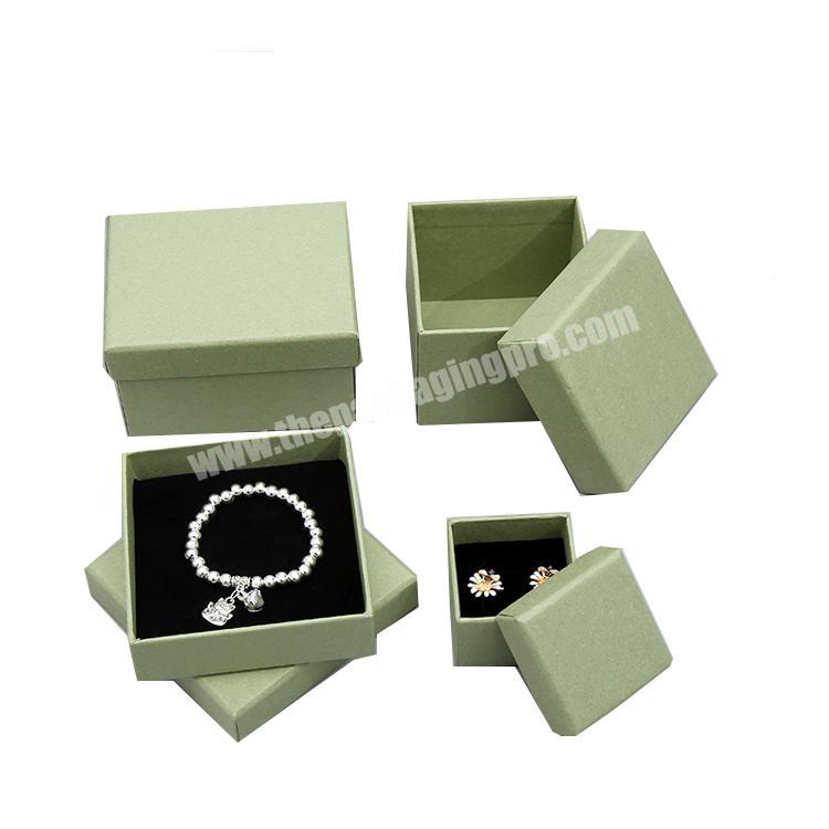 jewelry paper gift green packaging box