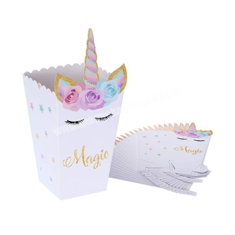 kids paper gift packaging unicorn box