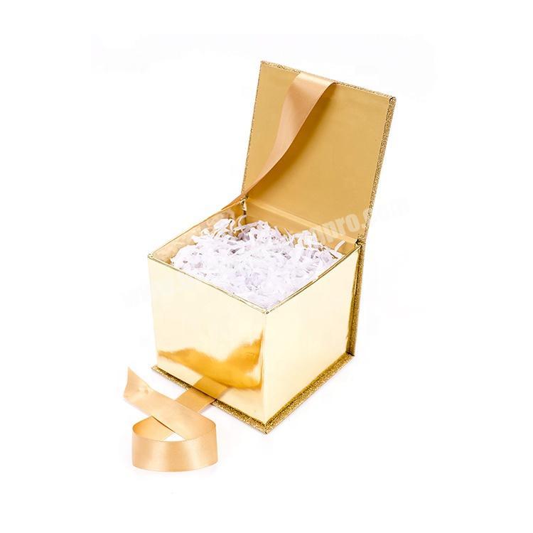 luxury empty custom packaging glitter gift box