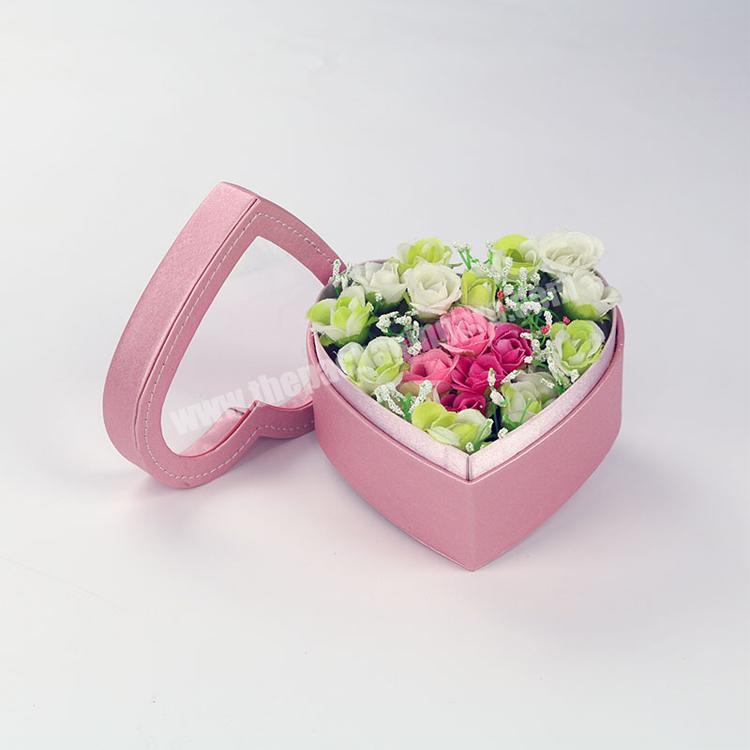luxury gift shape heart flower box