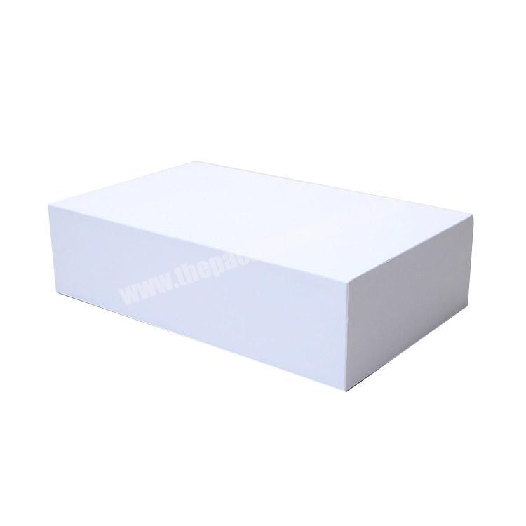 luxury paper gift magnetic folding white package box