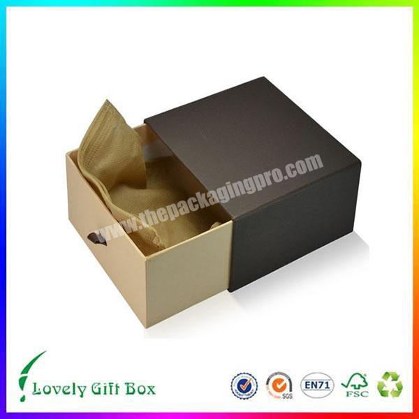 newly cardboard kraft paper drawer sliding gift box factory