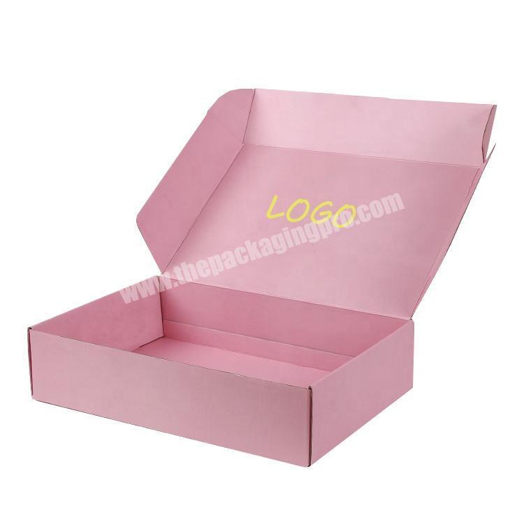 packaging custom shipping boxes pink