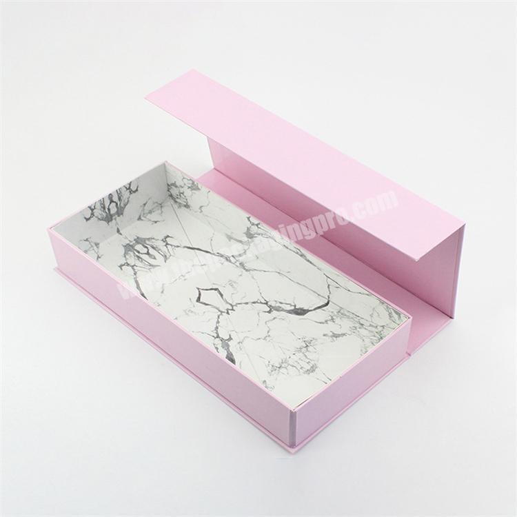 packaging hot pink magnetic closure gift box
