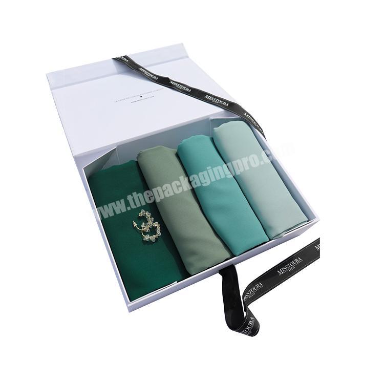 personalised chiffon scarfs packaging hijab box