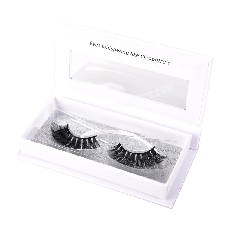 private label empty container white eyelash packaging box