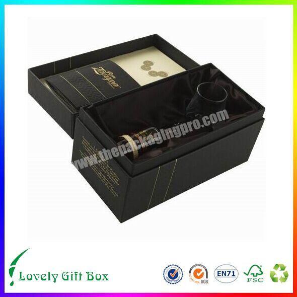 professional custom LOGO black paper whisky box packaging, wholesale wine gift boxes printing