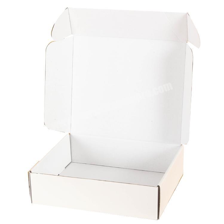 shipping packing corrugated white cardboard box