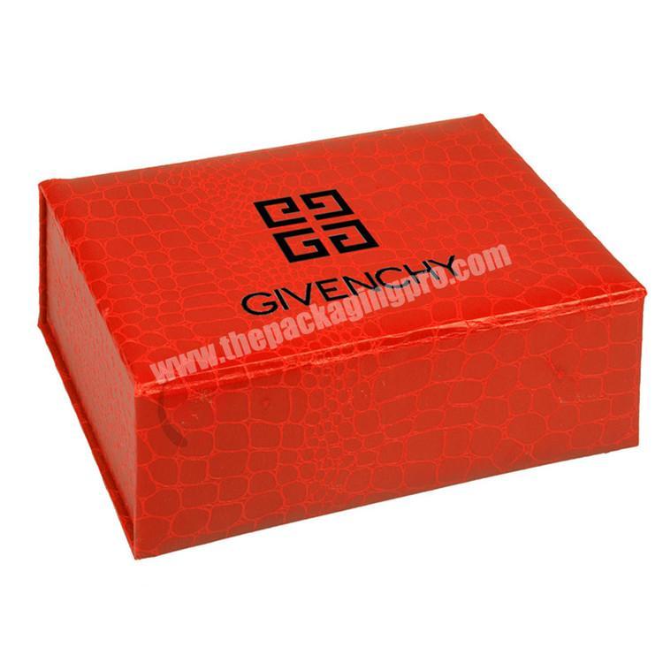 unfolding cardboard packaging red gift box