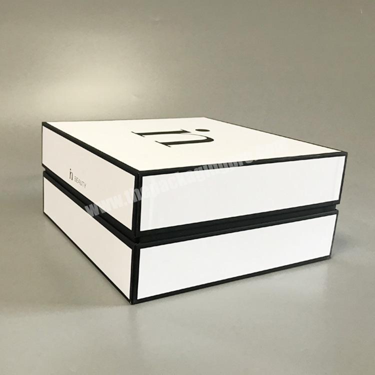 white magnetic jewelry custom cardboard box