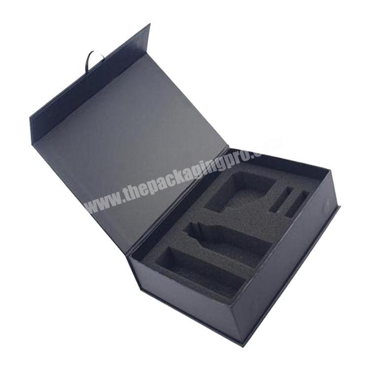 wholesale black luxury magnetic gift box