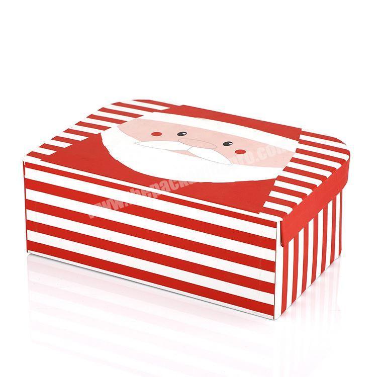 wholesale carry handle kraft christmas cardboard paper packaging suitcase gift box