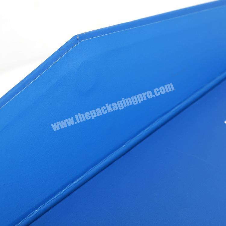 custom wholesale custom luxury blue gift paper box with ribbon or magnetic printing logo standard cosmetic eyelash packaging box 