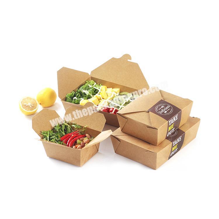 wholesale kraft paper box packaging for food