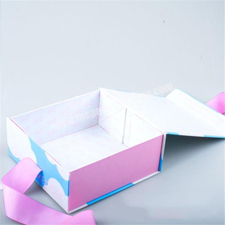 wholesale luxury hair packaging small folding gift box