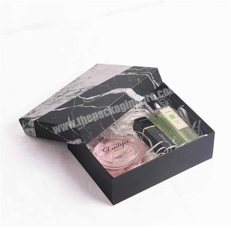 wholesale print black cosmetic gift marble box