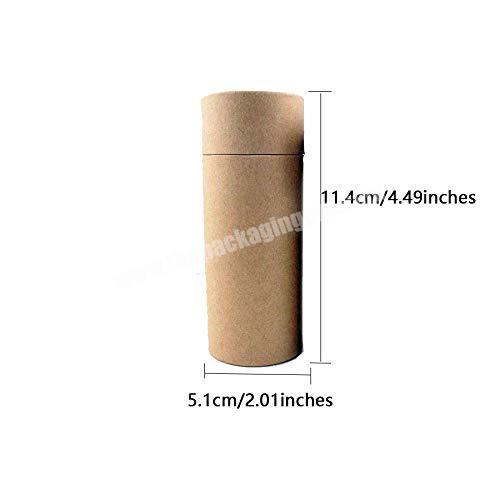 10ML 20ML 30ML 50ML 100ML Essential Oil Bottle Gift Packaging Paper Tube Box With Lid Round factory