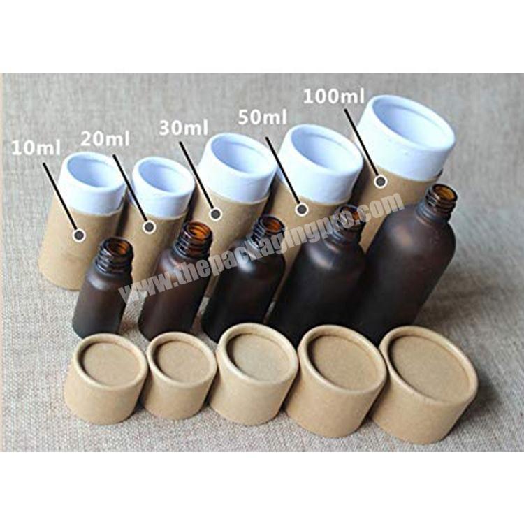 personalize 10ML 20ML 30ML 50ML 100ML Essential Oil Bottle Gift Packaging Paper Tube Box With Lid Round