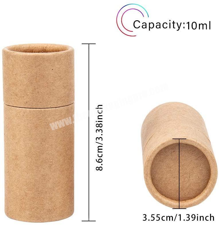 10ML 20ML 30ML 50ML Round Kraft Paper Tubes for Pencils Tea Caddy Coffee Cosmetic Crafts Gift Packaging factory