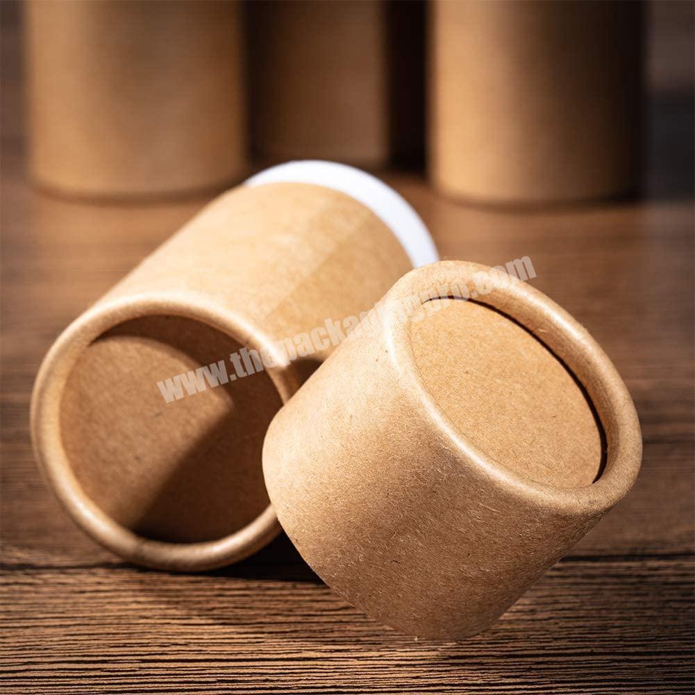 personalize 10ML 20ML 30ML 50ML Round Kraft Paper Tubes for Pencils Tea Caddy Coffee Cosmetic Crafts Gift Packaging