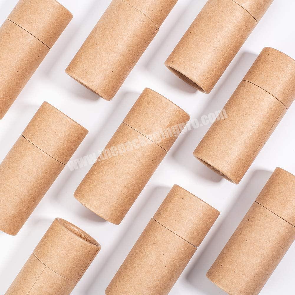 custom 10ML 20ML 30ML 50ML Round Kraft Paper Tubes for Pencils Tea Caddy Coffee Cosmetic Crafts Gift Packaging 