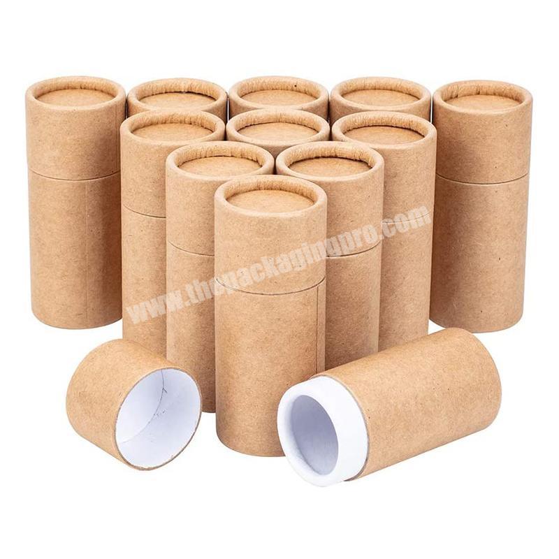 10ML 20ML 30ML 50ML Round Kraft Paper Tubes for Pencils Tea Caddy Coffee Cosmetic Crafts Gift Packaging
