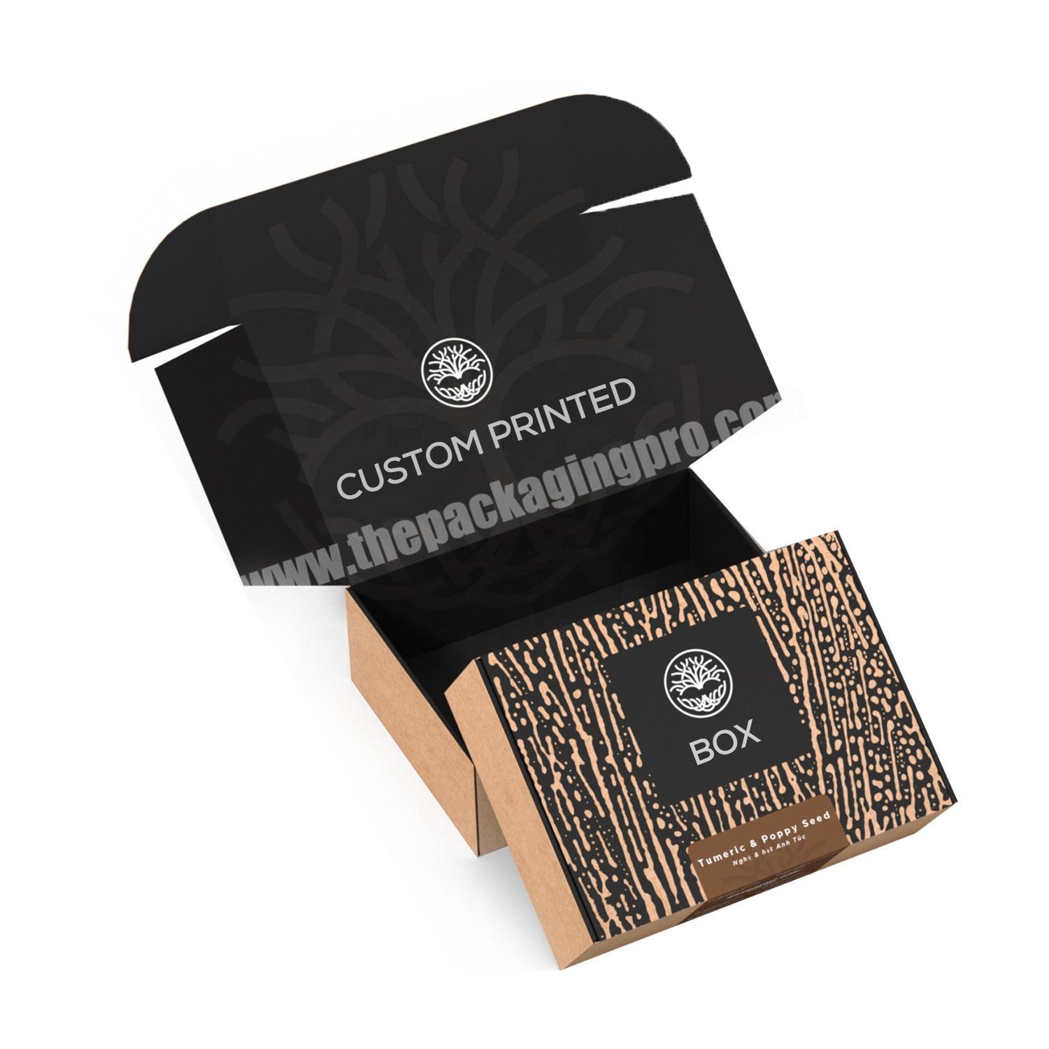 2020 Custom Logo Printed Shipping Box , Durable Hair ExtensionShirtShoe E-commerce Box, Printed Corrugated Mailing Box