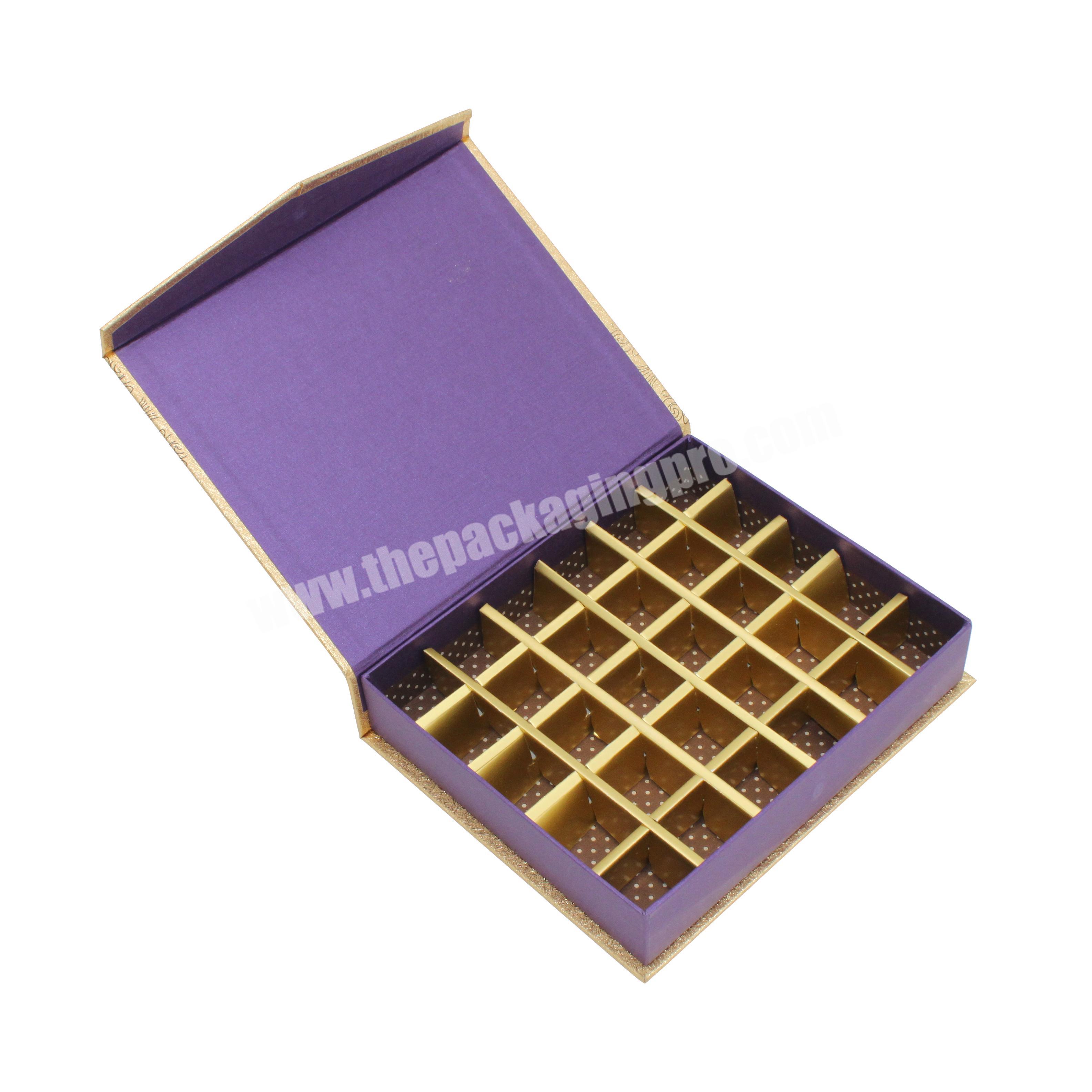 2020 New style luxury magnetic empty chocolate candy gift packaging box