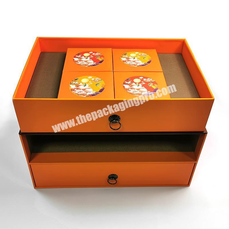 Custom logo big size luxury paper drawer gift boxes wholesale wedding food dessert packaging cardboard Drawer box manufacturer