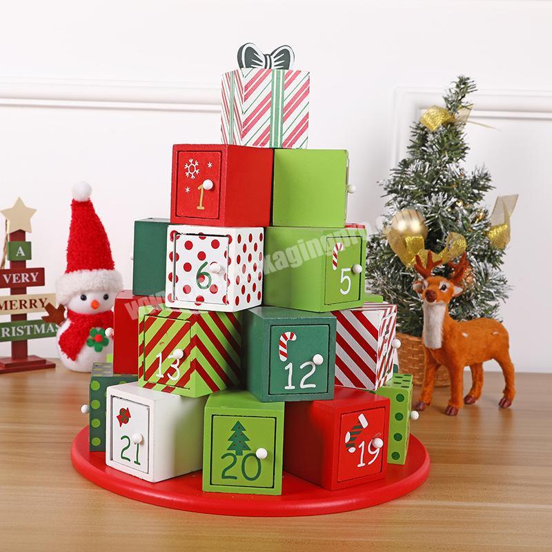 2022 Wholesale 24 Pcs Christmas Fidget Toy Advent Calendar Blind Box Countdown 24 Days Candy Chocolate Gift Box
