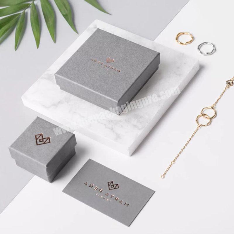 BK03B Necklace Jewellery Box Custom Luxury Paper Ring Packaging Gift Jewelry Box With Logo Printed