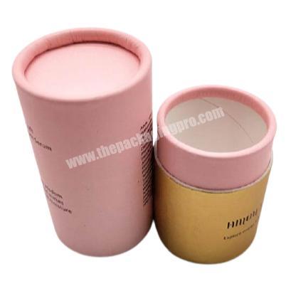 Biodegradable White Cardboard Cylinder Paper Packaging Gift Box Pink Round Tube Scarf Packaging